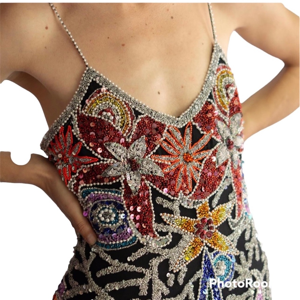 Vintage embellished beaded dress